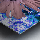 Abstract Pink Daisy Metal print