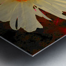 Abstract Orange Daisy with Abstract Background Metal print