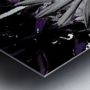 Abstract Dark Daisy Flower Metal print