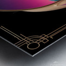 Black Cat of a futuristic Egypt  Metal print