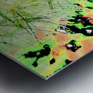 Abstract Wispy Dandelion Corner Metal print