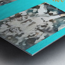 1984 Miami Dolphins Football Art Remix Metal print