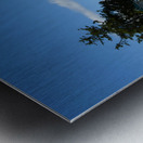 Old Picket Fence By East Chop Light on Marthas Vineyard Island in Massachusetts Metal print