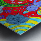Abstract Doodles Imagination Metal print