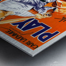 Babe Ruth Play Ball Metal print