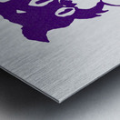 1960s kansas state wildcat cartoon art Metal print