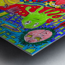  Abstract Doodle Creatures  Metal print