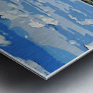 Five Mile Point Lighthouse in Connecticut - Illus. Metal print