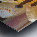 Abstract Vibrant Dew Drop Lily Flower Metal print