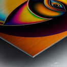 Abstract drawing of a sad woman1 Metal print