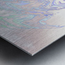 Abstract Pastel Daisy Swirl Metal print