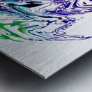 Abstract Daisy Swirling Vortex Metal print