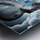 Sky Fire Metal print