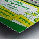 Historic Oregon Football Ticket Collage Art Metal print