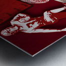 Vintage Alabama Football Memorabilia Collage Art Metal print