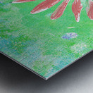 Abstract Pink Petaled Daisy Metal print