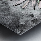 Abstract Single Daisy Metal print