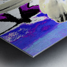 Abstract Vibrant Daisy Metal print