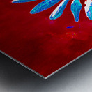 Abstract Daisy Red Abstract Background Metal print