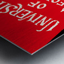 vintage university of georgia ribbon art Metal print