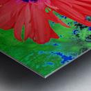 Abstract Psychedelic Daisy Metal print