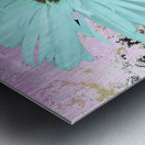 Abstract Pastel Daisy Flower Metal print