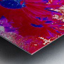 Abstract Bright Vibrant Daises  Metal print