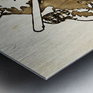 early 1900s baseball art Metal print