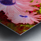 Abstract  Striking Daisy Flowers Metal print