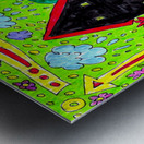 Abstract Doodle Art Chaos Metal print