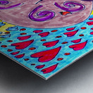 Abstract Doodle Tree Metal print