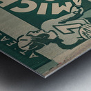 1936 michigan state football ticket remix Metal print