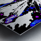 Abstract Vibrant Daisy Flower on a Psychedelic Background Metal print