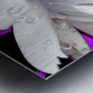 Abstract Daisy Blue Light Metal print