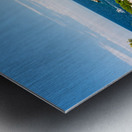 Sailing yacht leaving the beautiful harbour of Veli Losinj Croatia Metal print