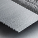 Black and White shot of fishing vessel on the North Sea Metal print