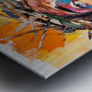 Jesus Bleeding and Wearing Crown of Thorns Metal print