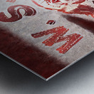 washington state college cougar remix Metal print