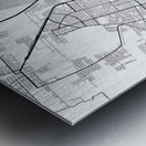 Tucuman Argentina City Map Print Metal print