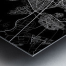 Santiago Chile City Map Print Metal print