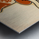 Texas Longhorn Decal Cartoon Art Metal print