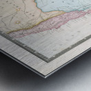 1860 Map of Patagonia Showing Natural Features Settlements and Coastal Geography of Southern Argentina and Chile in the Mid-19th Century Metal print