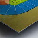 1966 notre dame ticket remix Metal print