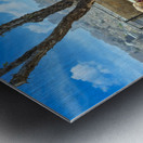 Jerusalem Islamic shrine Dome of the Rock located in the Old City on Temple Mount Metal print