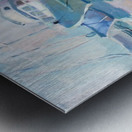 Between day and evening. Calm in the port Metal print