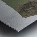 United States Relief Map Print Metal print