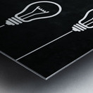bulb Metal print