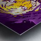 1950 LSU Tiger Art Remix Metal print