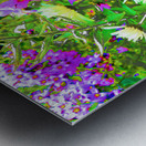 Vibrant Cottage Garden Flowers Metal print