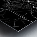 Utica New York City Map Print Metal print
